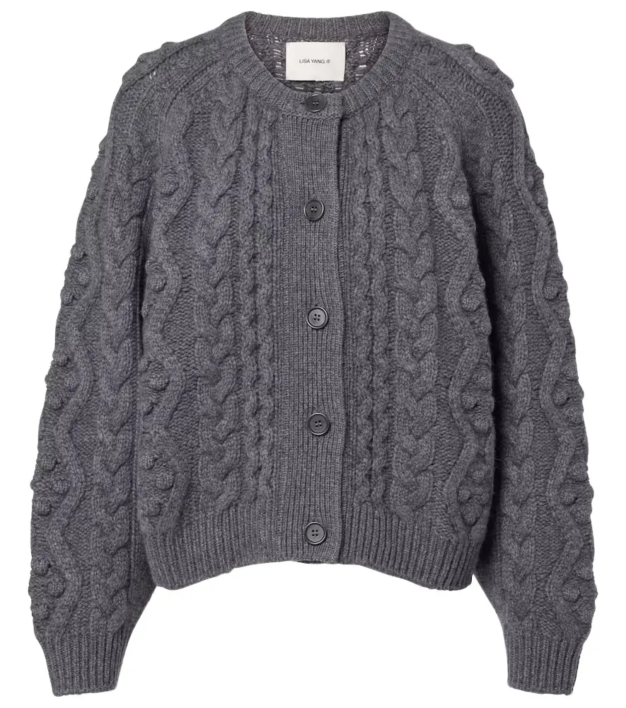 Lisa Yang Winroe cable-knit cashmere cardigan