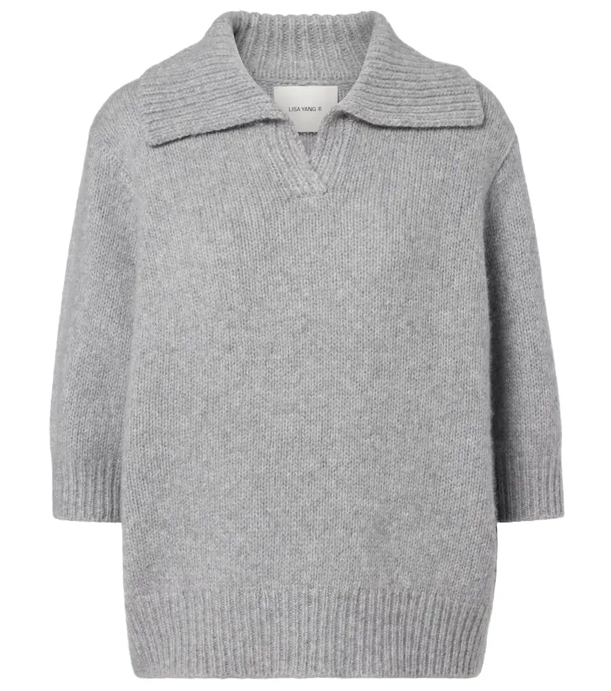 Lisa Yang Lailai cashmere and silk polo sweater