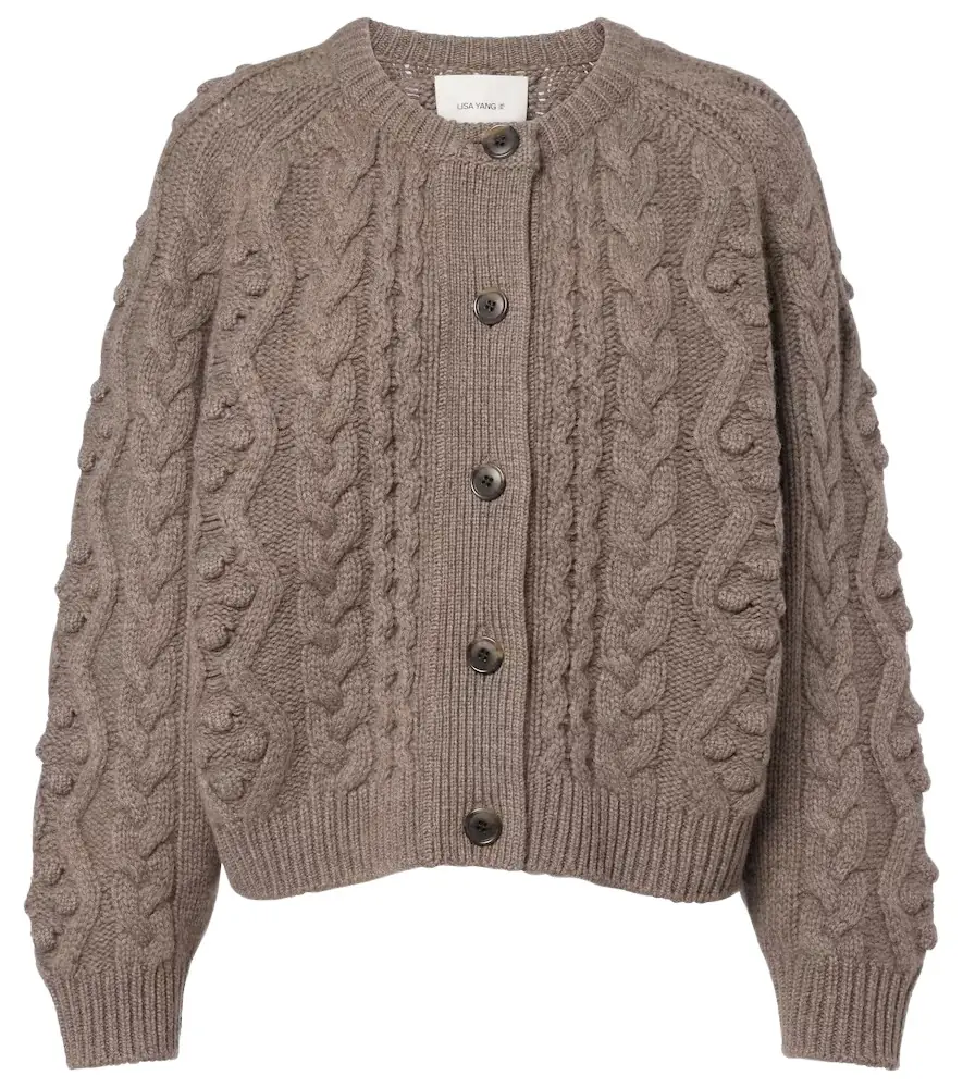 Lisa Yang Winroe cable-knit cashmere cardigan