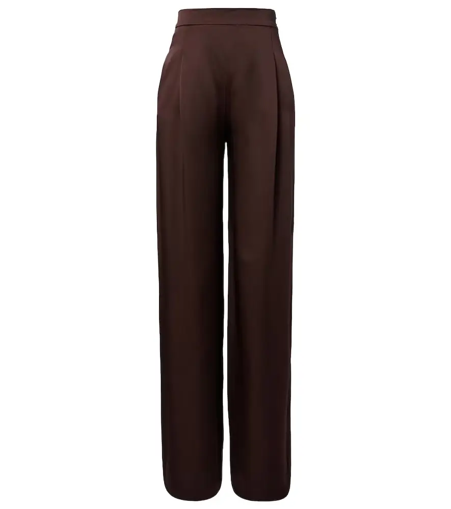 Max Mara Elegante satin wide-leg pants