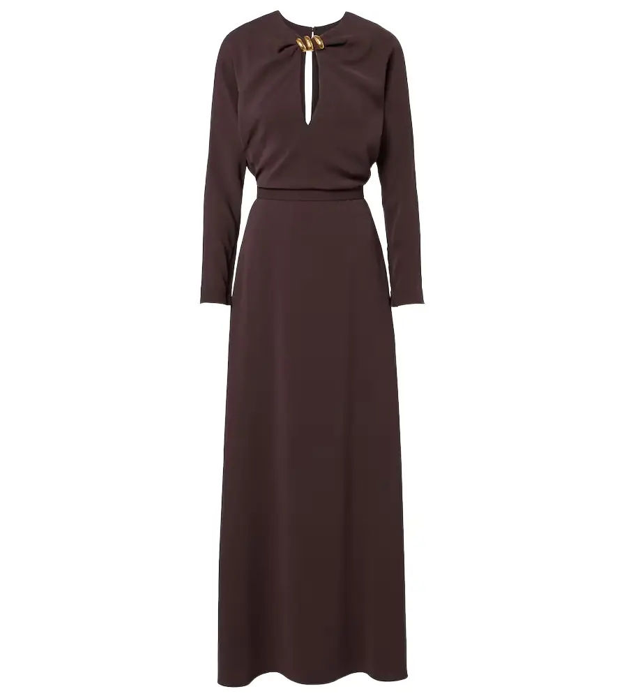 Max Mara Embellished cady maxi dress