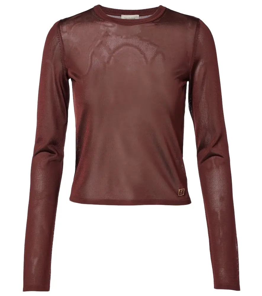 Saint Laurent Semi-sheer sweater