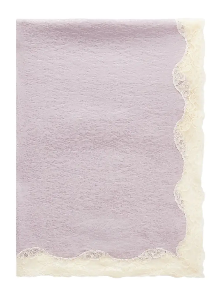 Chloé Lace-trimmed Silk Scarf