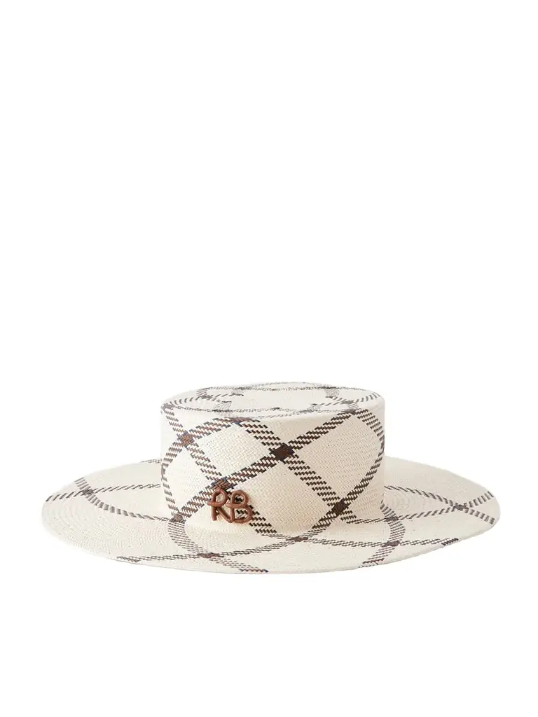 Ruslan Baginskiy Striped Straw Hat