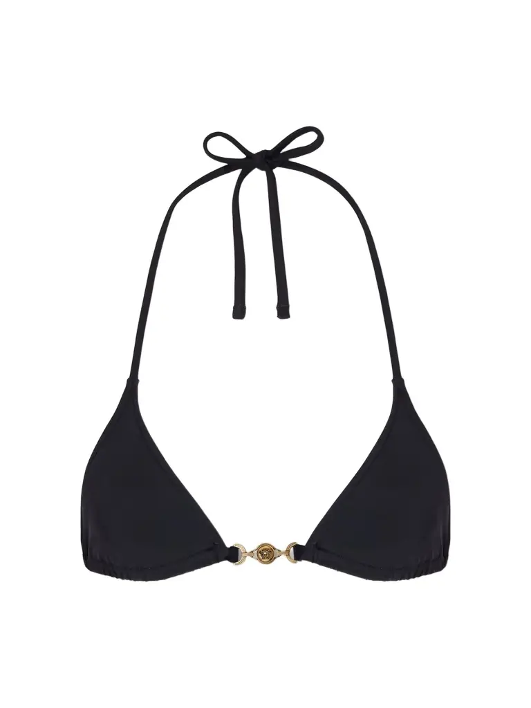 Versace Logo-embellished Bikini Top