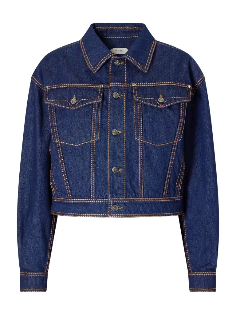Versace Denim Cotton Jacket
