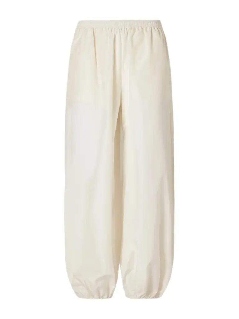 Loulou de Saison Almaya Cotton And Silk-blend Wide-leg Pants
