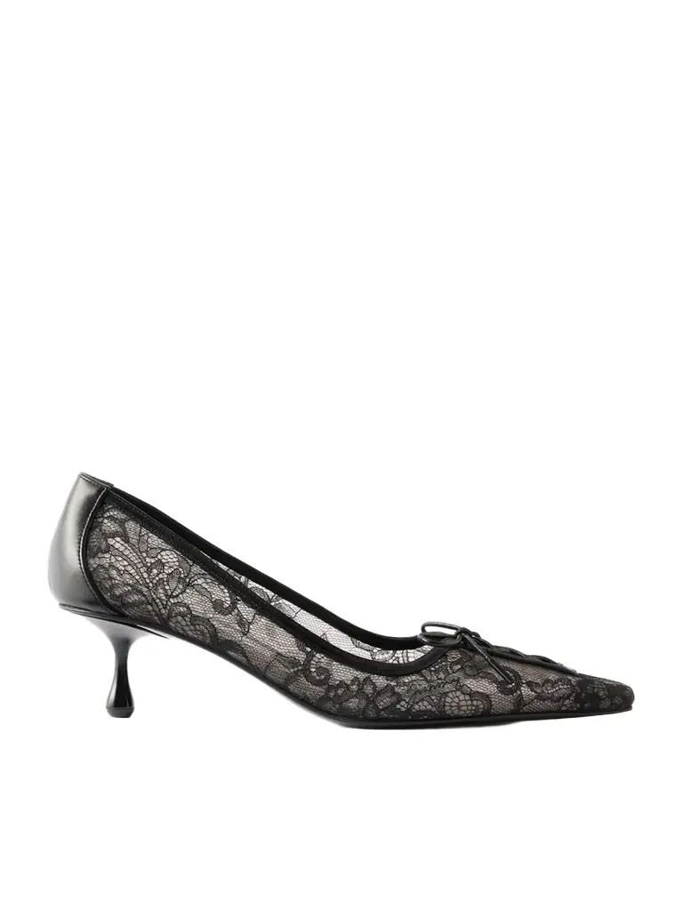 Jimmy Choo Scarlett 50 Leather-trimmed Lace Pumps