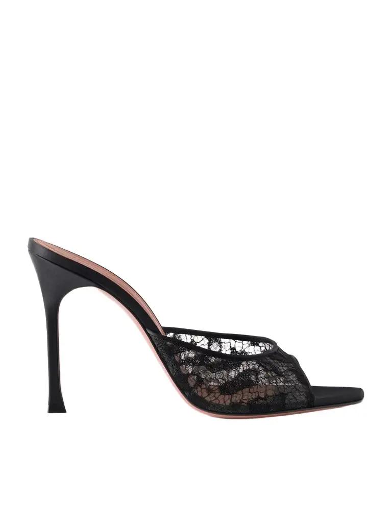 Amina Muaddi Alexa 105 Lace Mules