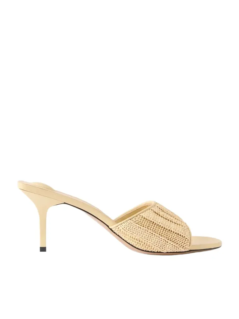 Jacquemus Raffia-effect Leather Sandals