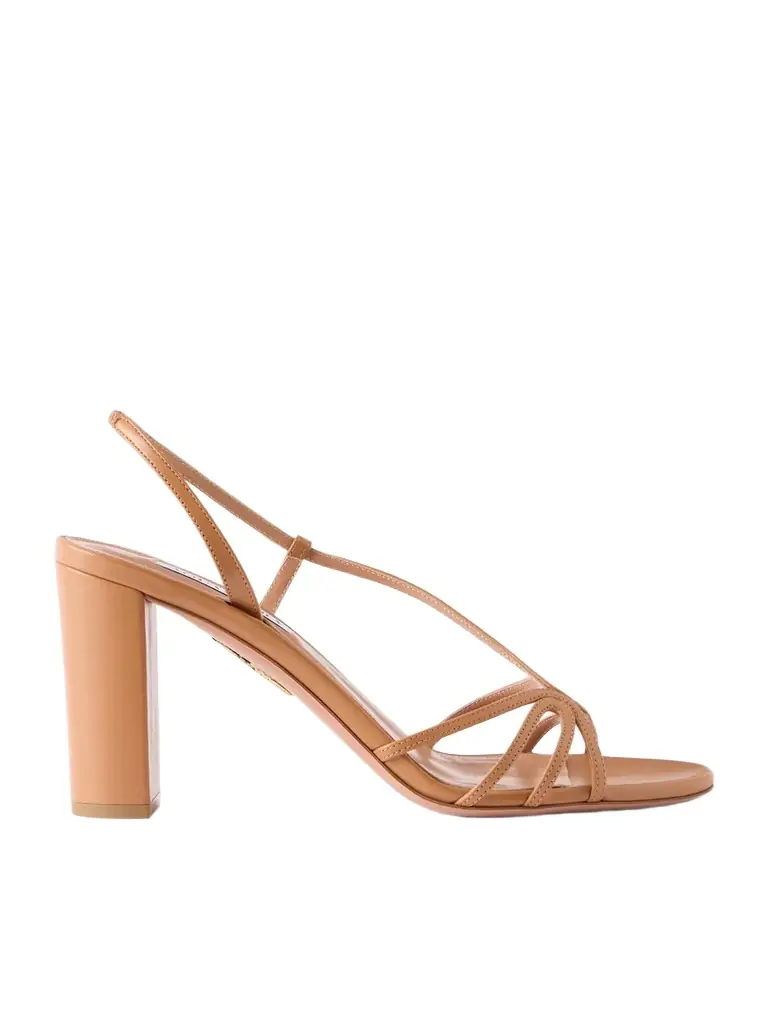 Aquazzura Talk To Me 85 Leather Sandals