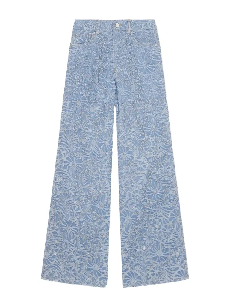 Veronica Beard Taylor High-rise Wide-leg Jeans