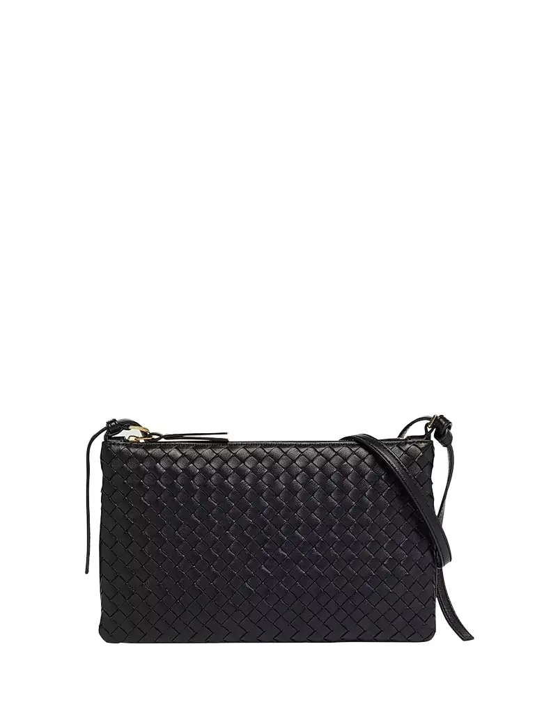 Bottega Veneta Women's Gemellini Crossbody Bag - Black Brass Vibrato