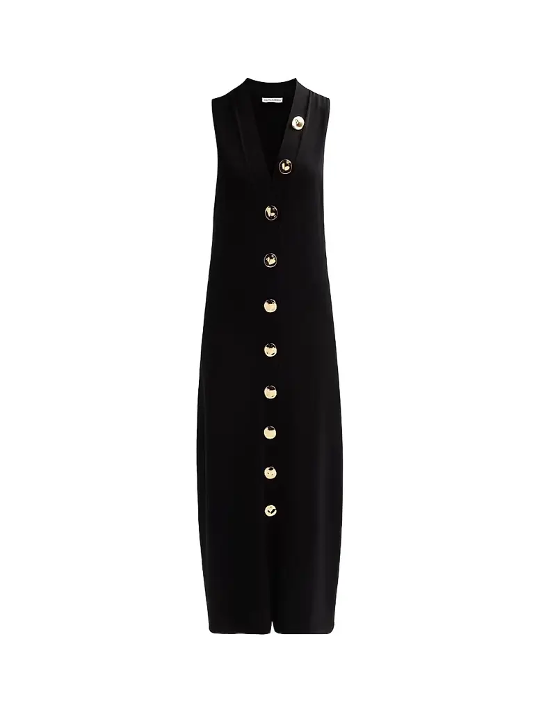 Altuzarra Women's Axia Button-Front Maxi Dress - Black