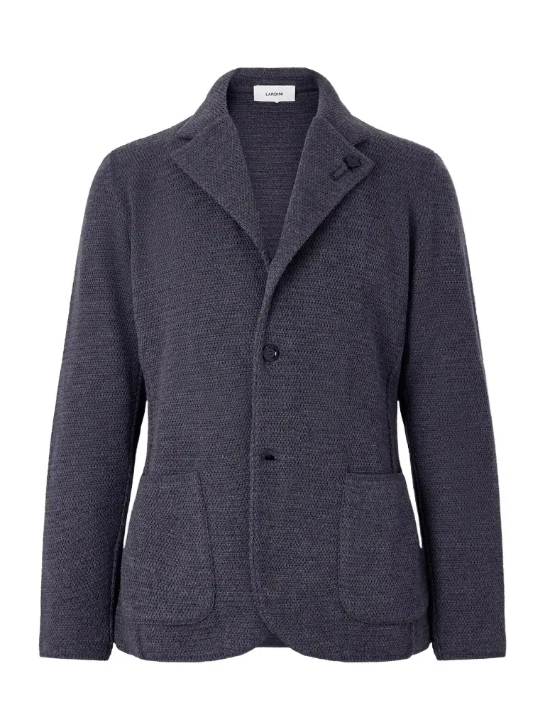 Lardini Knitted Virgin Wool Blazer - Men