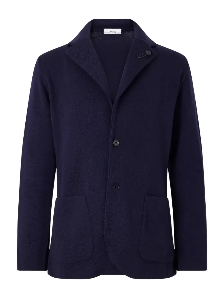 Lardini Knitted Virgin Wool Blazer - Men