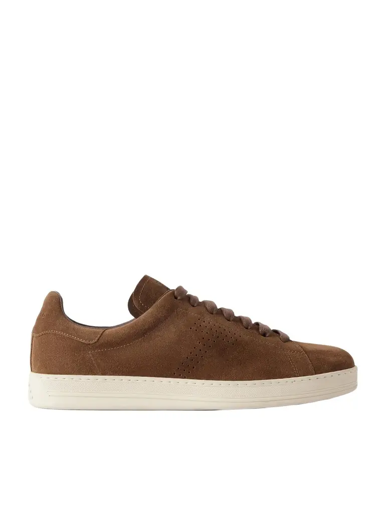 Tom Ford Warwick Perforated Suede Sneakers - Men