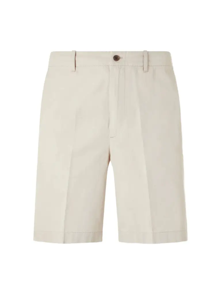 Straight-Leg Cotton-Gabardine Shorts - Men