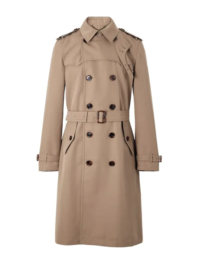 Burberry Foxfield Silk and Cotton-Blend Faille Trench Coat - Men