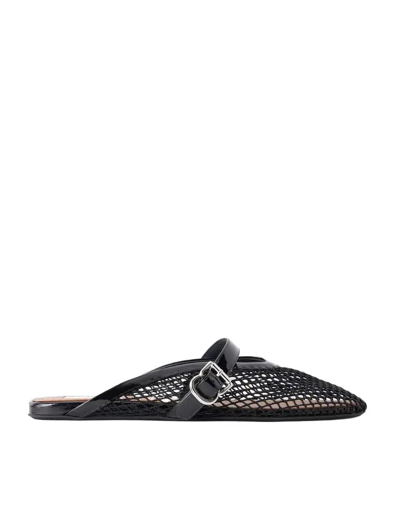 Alaïa Fishnet Flat Mules