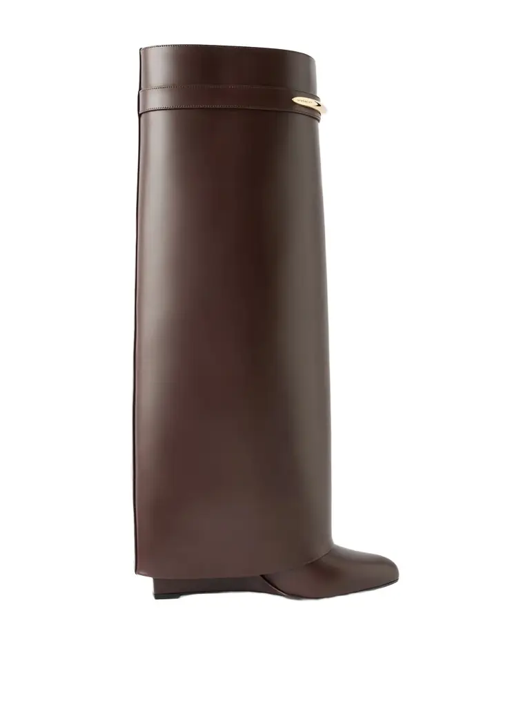 Givenchy Shark Leather Knee Boots