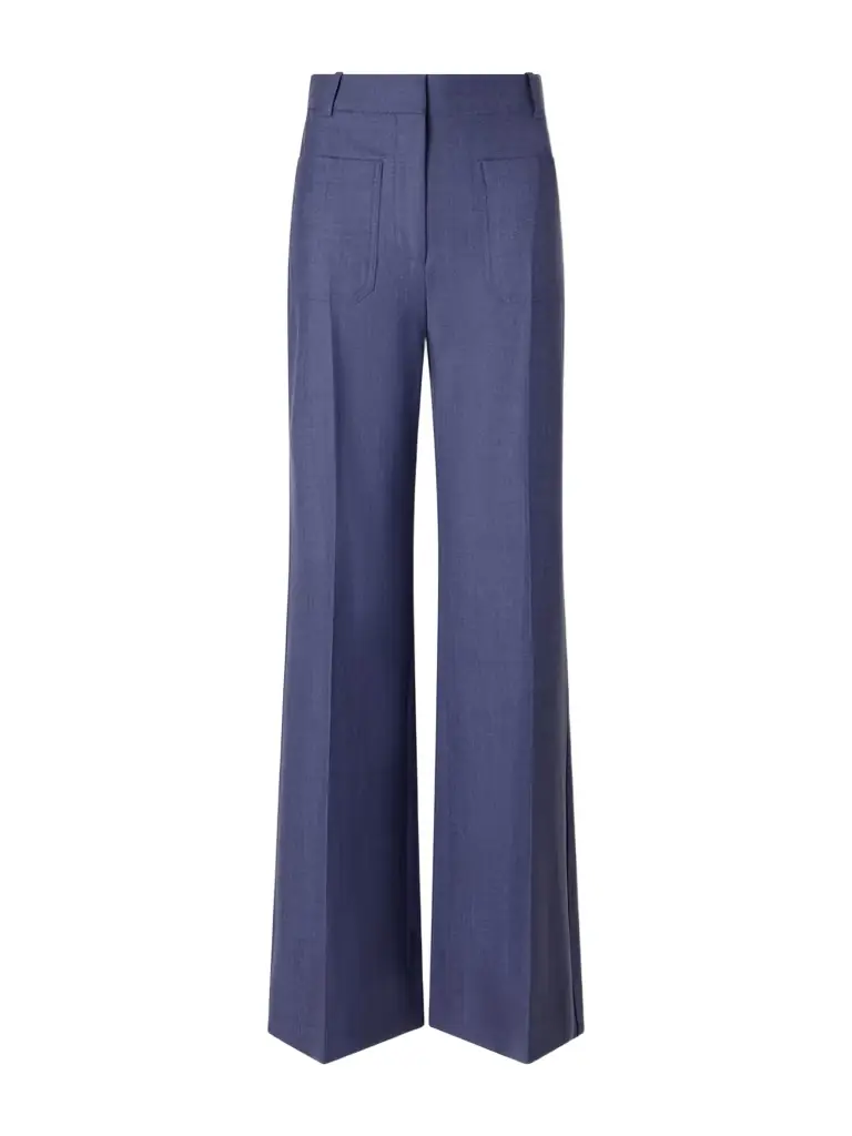 Victoria Beckham Alina Woven Wide-leg Pants