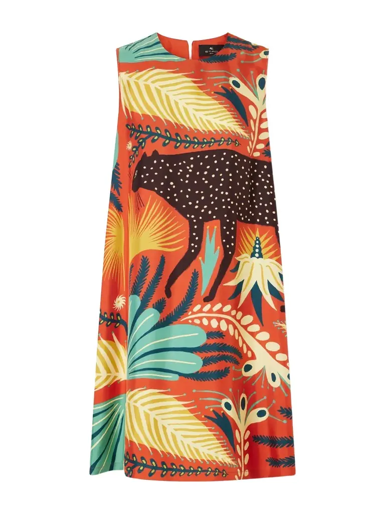 Etro Printed Silk Mini Dress