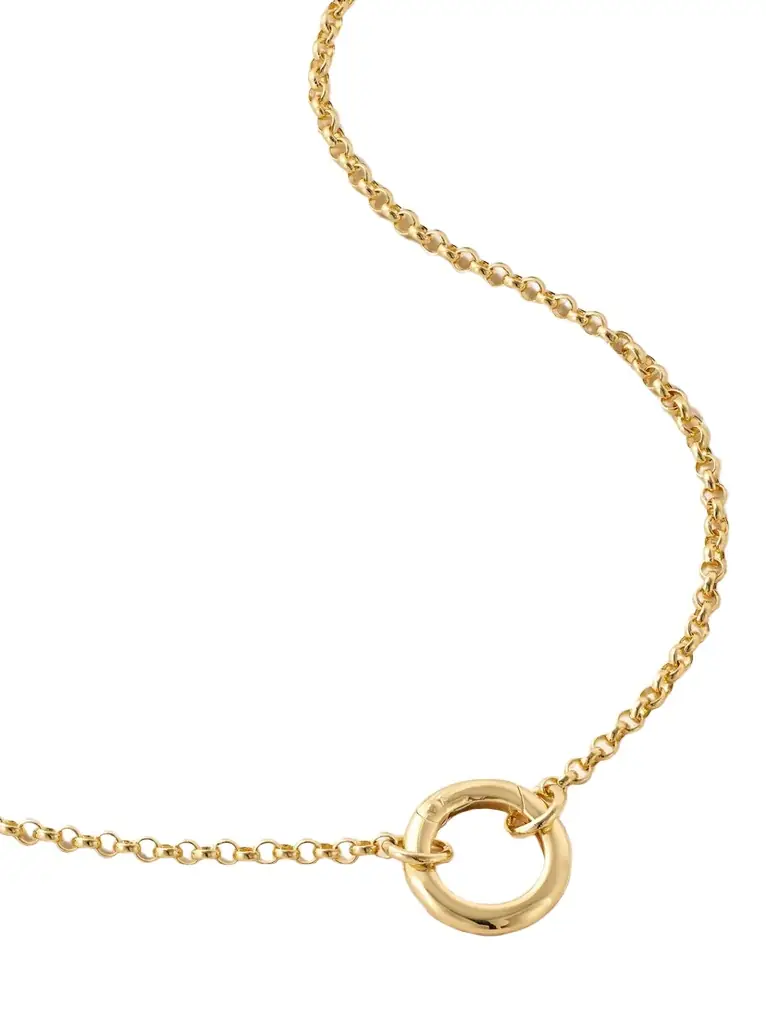 Foundrae Belcher Open Small 18-karat Gold Necklace