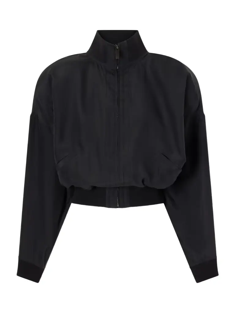 Gucci Cropped Silk Jacket