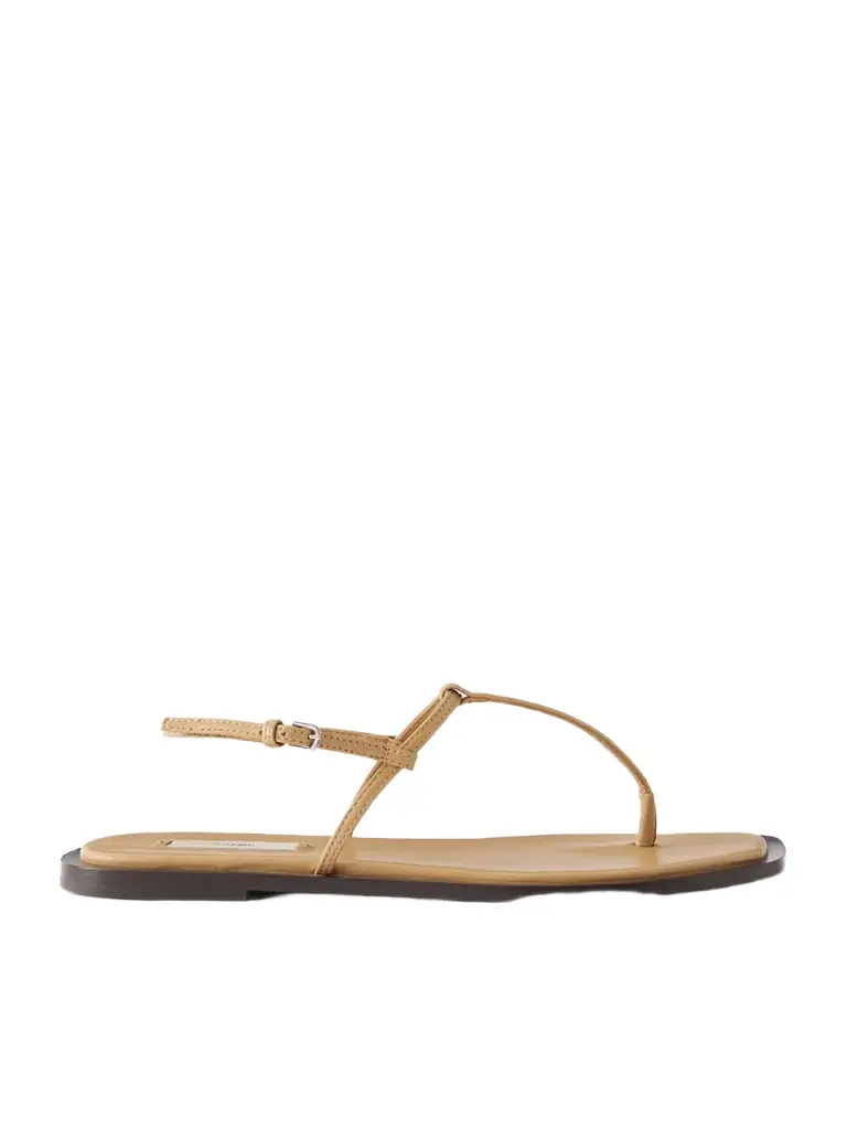 TOTEME T-strap Leather Flats