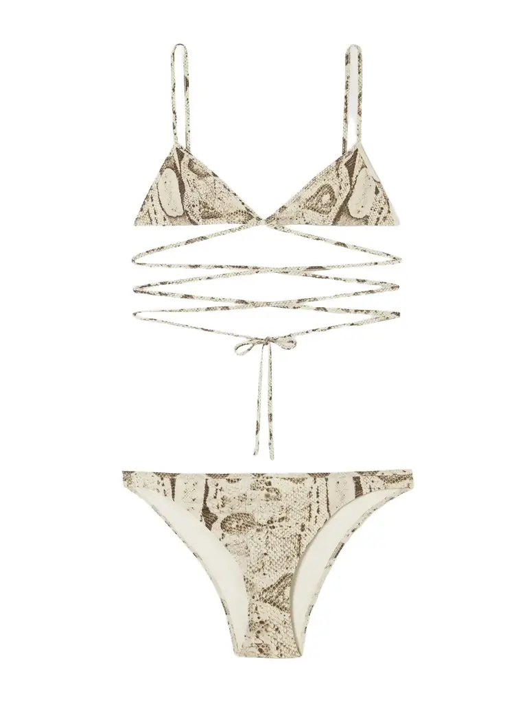 Gucci Snake-print Bikini