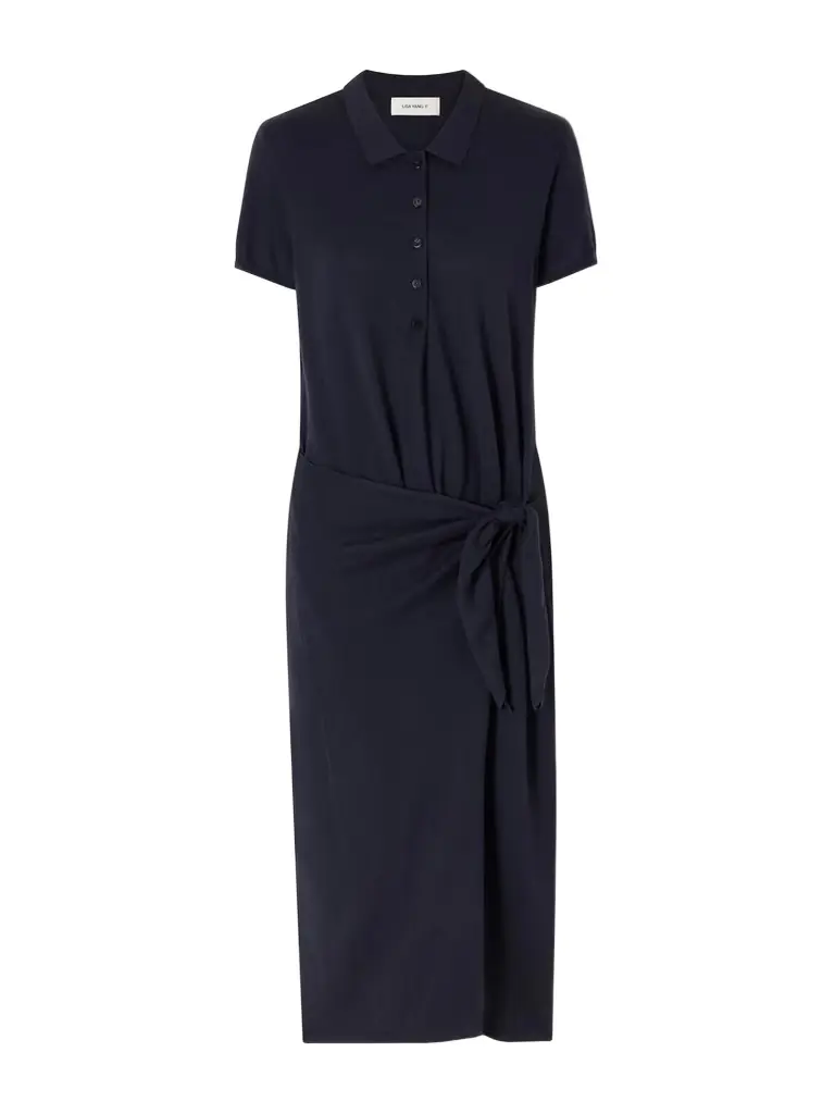 hottest mini dress With The Girls Bubble Hem Mini Dress Blue