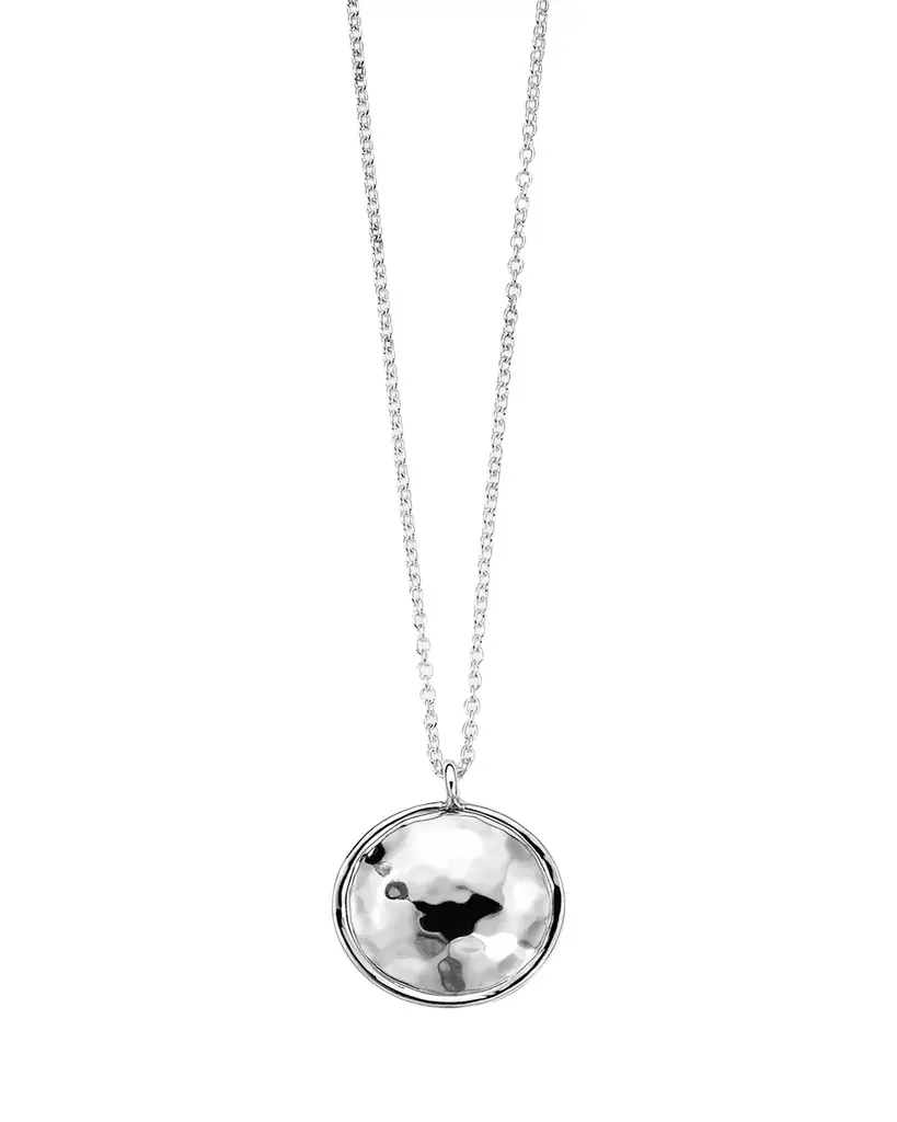 Ippolita Sterling Silver Classico Goddess Hammered Pendant Necklace