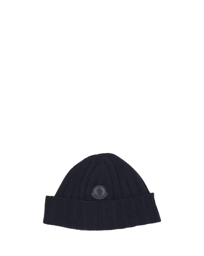 Moncler Men's Ribbed Wool Beanie