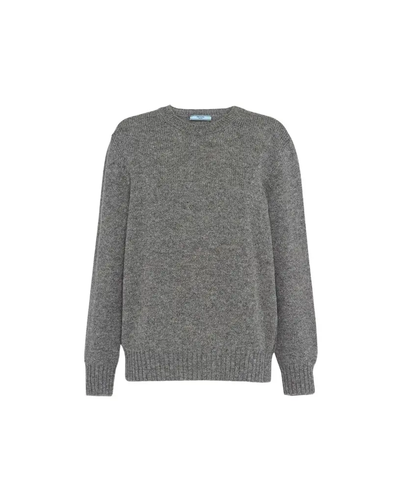 Prada Cashmere Wool Crew-Neck Sweater