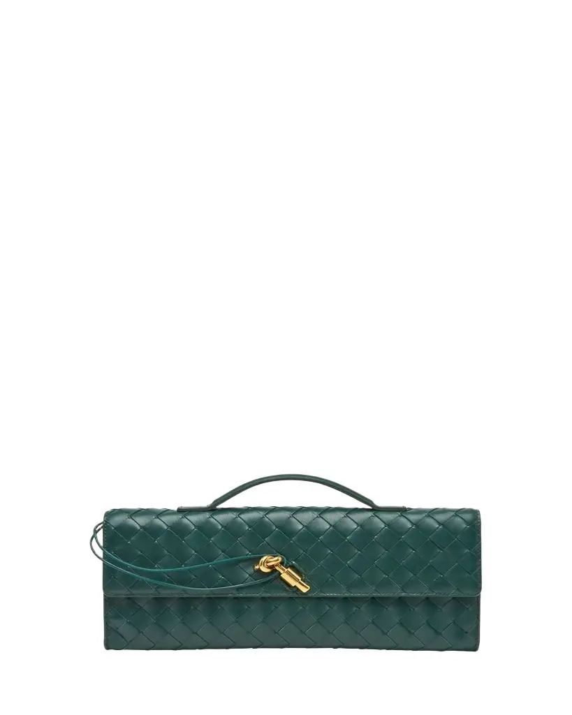 Bottega Veneta Long Andiamo Clutch Bag with Handle