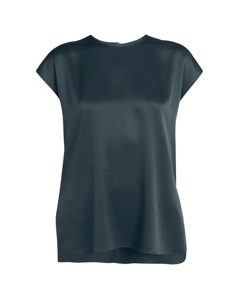 Giorgio Armani Short Sleeve Silk Blouse