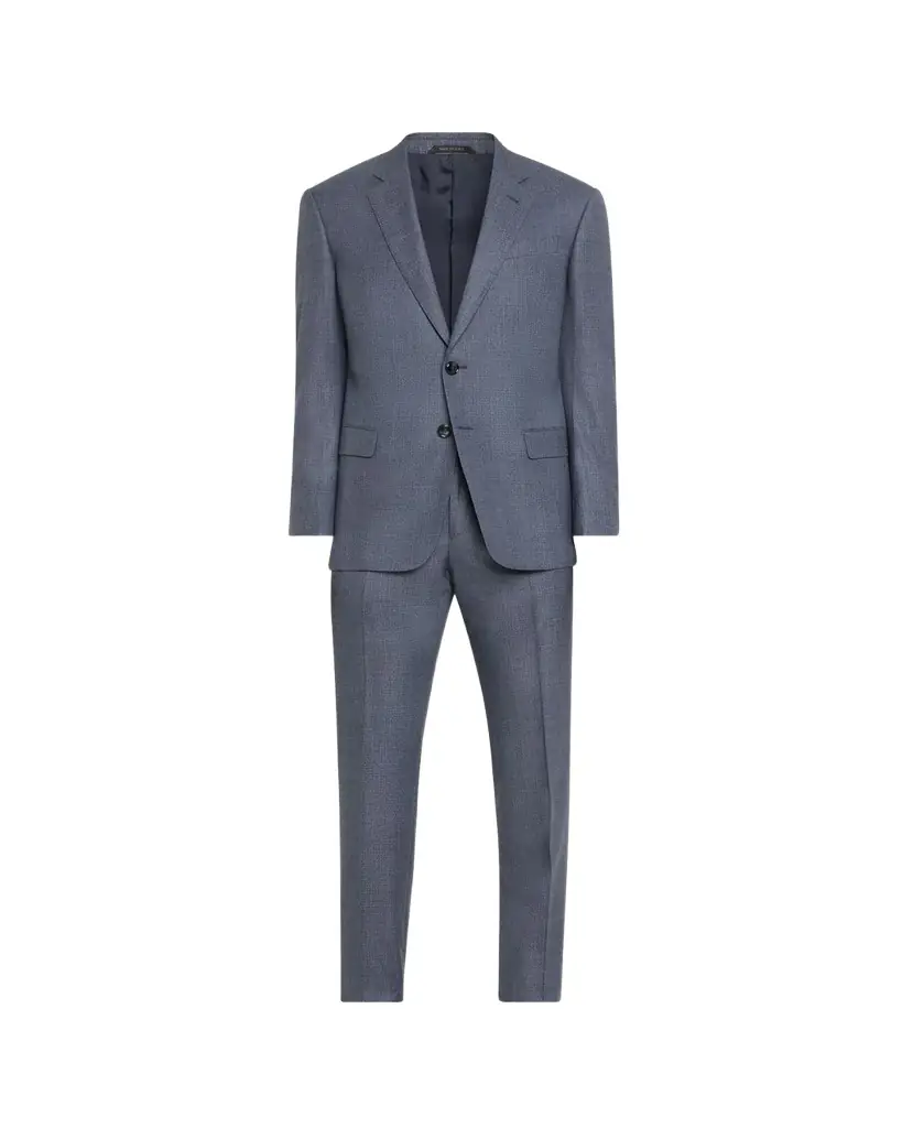 Giorgio Armani Men's Micro-Squares Wool Classic Fit Suit