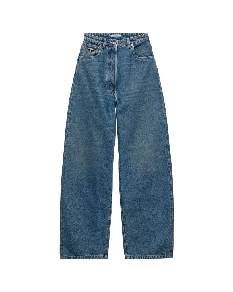 Prada High Waisted Denim Pants