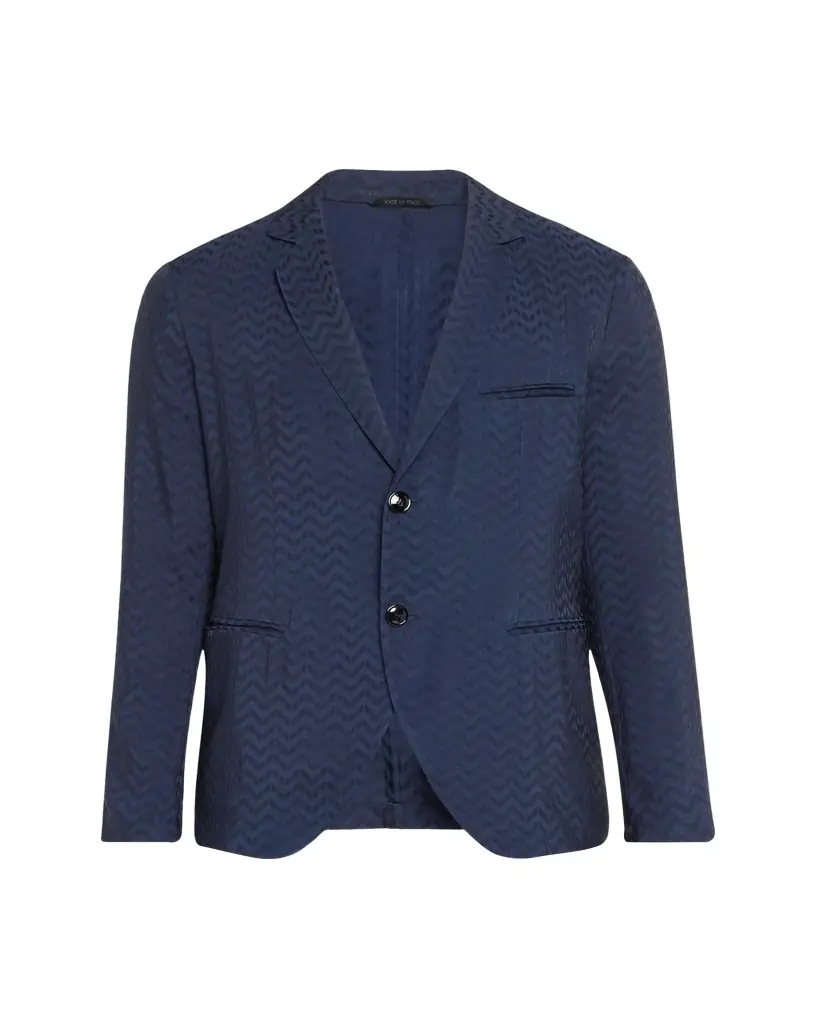 Giorgio Armani Men's Cupro Chevron Blazer