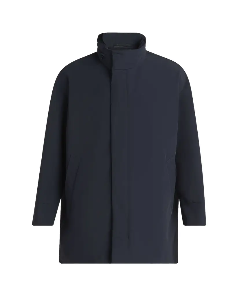 Giorgio Armani Men's Nylon Stretch Caban Coat