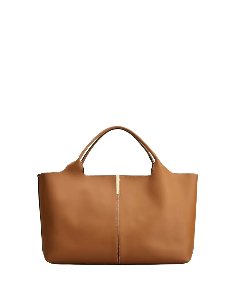 Tod's Medium Leather Tote Shopping Bag