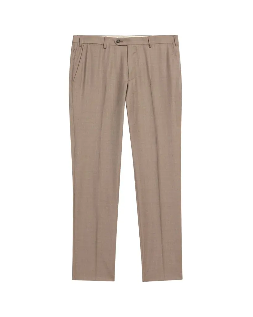 Giorgio Armani Men's Wool Sharkskin Flat Front Trousers