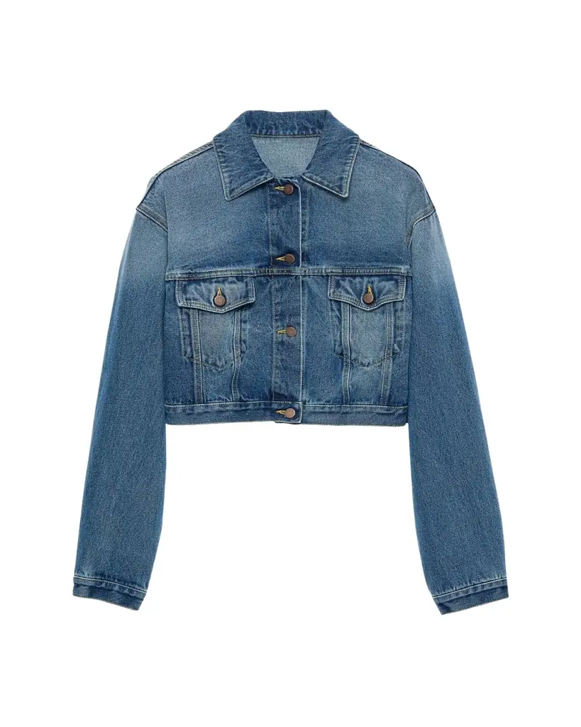 Prada Boxy Denim Blouson Jacket
