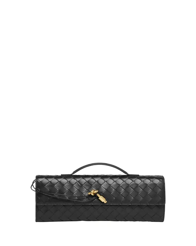 Bottega Veneta Long Andiamo Clutch Bag with Handle