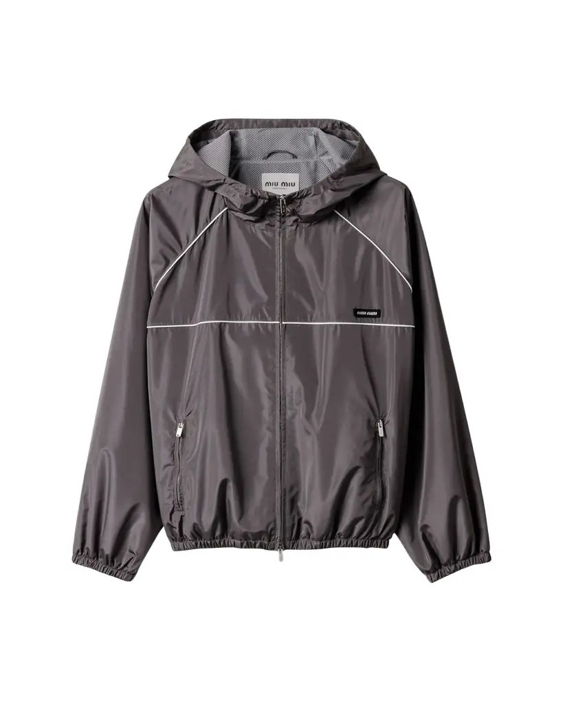 Miu Miu Hooded Zip Track Jacket