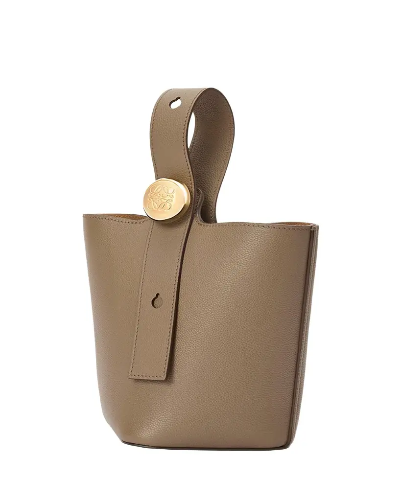 Loewe Pebble Mini Bucket Bag in Grain Leather