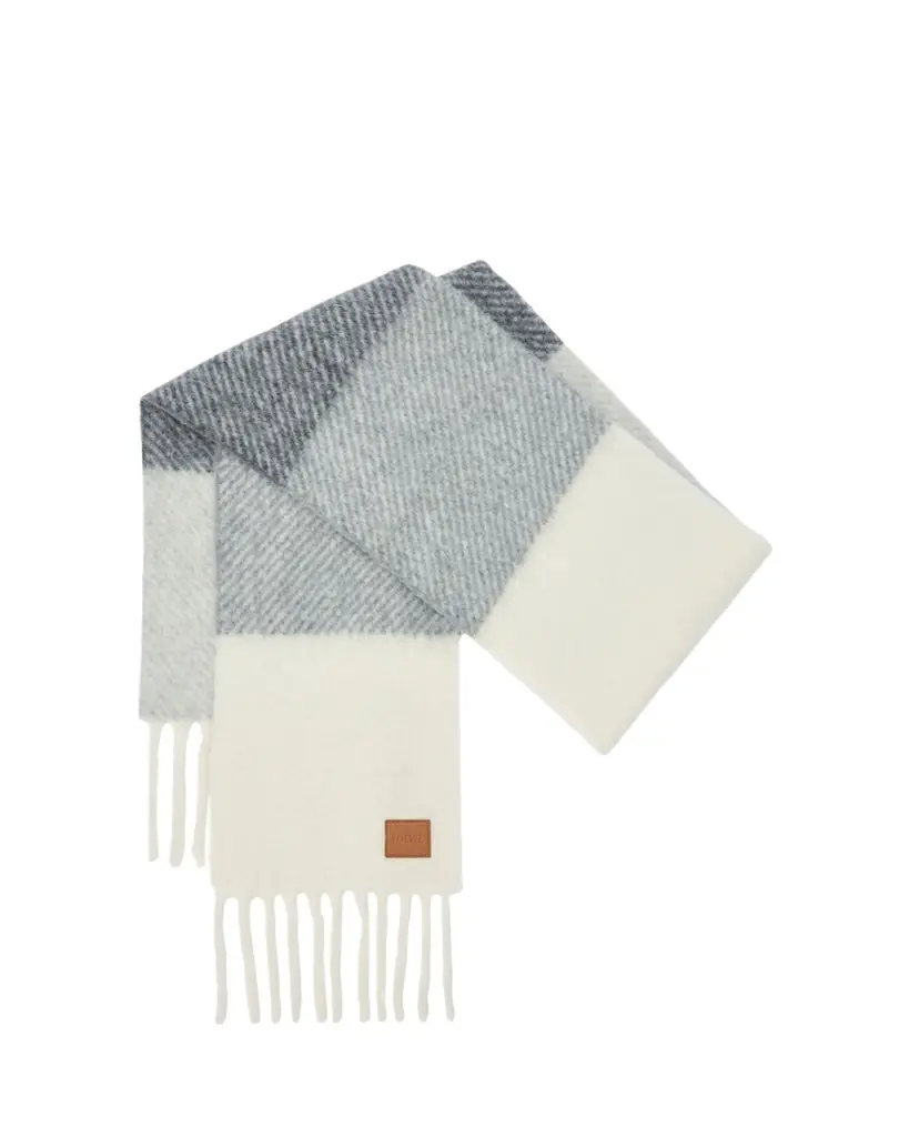 Loewe Striped Jacquard Twill Wool-Blend Scarf