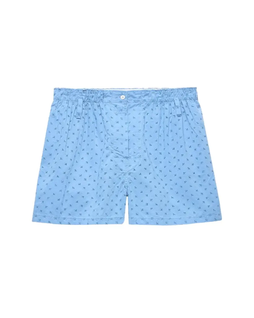 Prada Floral Eyelet Poplin Shorts