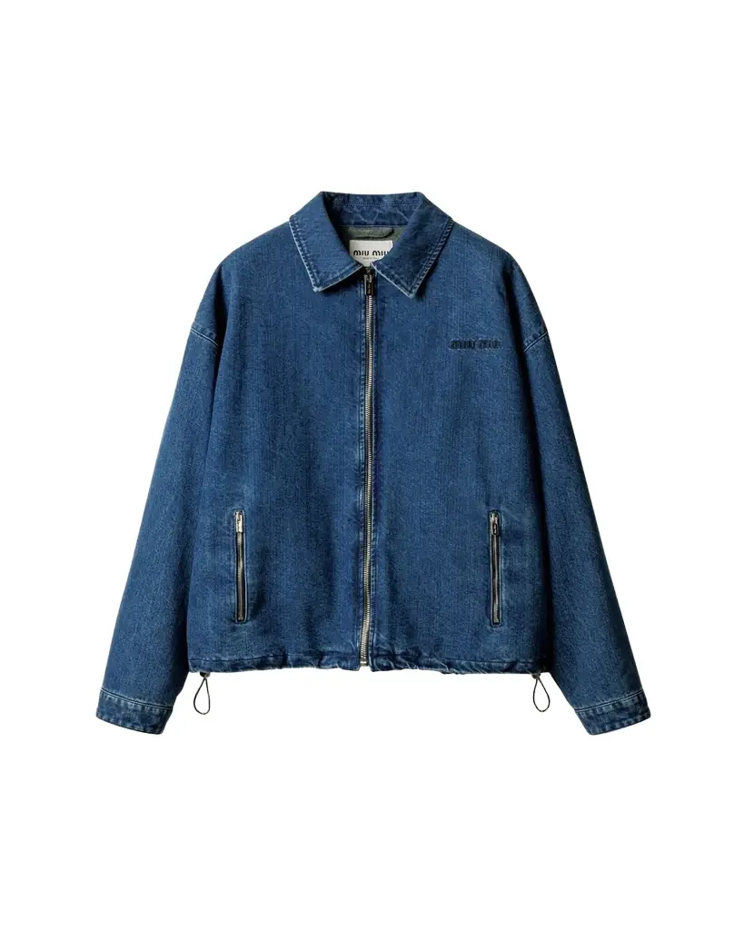 Miu Miu Denim Zip Shirt Jacket